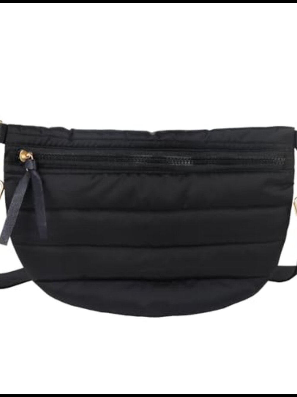 Quilted Puffer Crossbody Bag Nylon Fanny Pack Sling Belt Bag